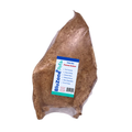 Cow ear with peanut butter flavor on a white background